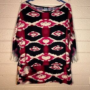Spring Street Black and Pink Fashion Top